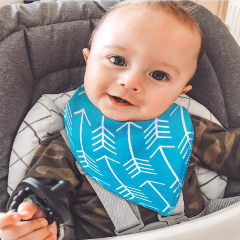 BLUE Baby Bibs , Baby Bandana, Handkerchief Bibs for Infant, Bibs for Drooling,Teething,Super Absorbent Bibs, Baby Shower Gift,puke, Spill